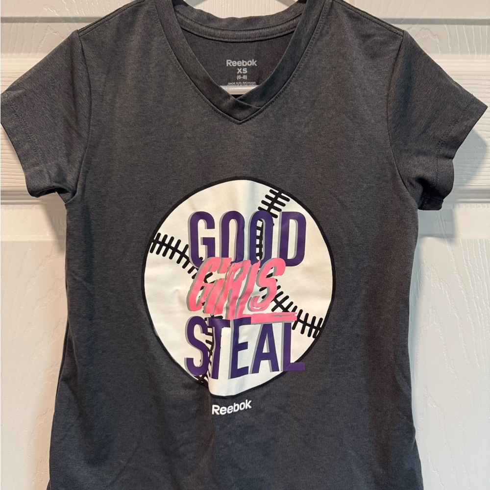 Reebok Kids Gray Graphic T-Shirt